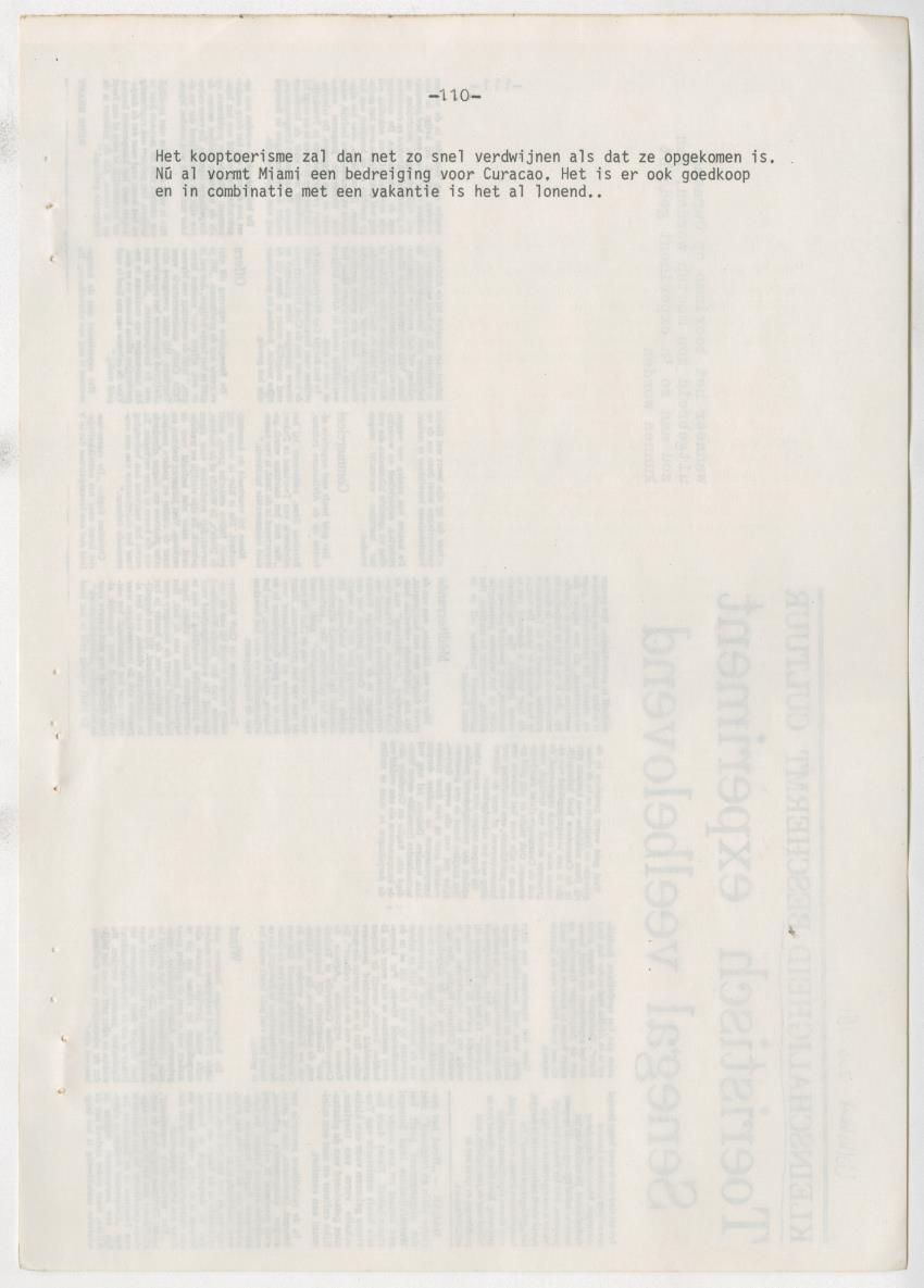 Z zon, zee, zand,........... en weerstand? - een studie naar de sociale implicaties van de toeristische-ontwikkelingen op Curacao - New Page