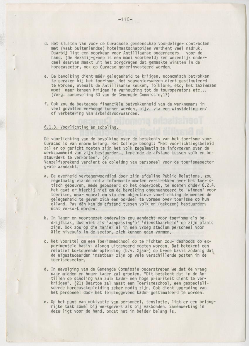 Z zon, zee, zand,........... en weerstand? - een studie naar de sociale implicaties van de toeristische-ontwikkelingen op Curacao - New Page