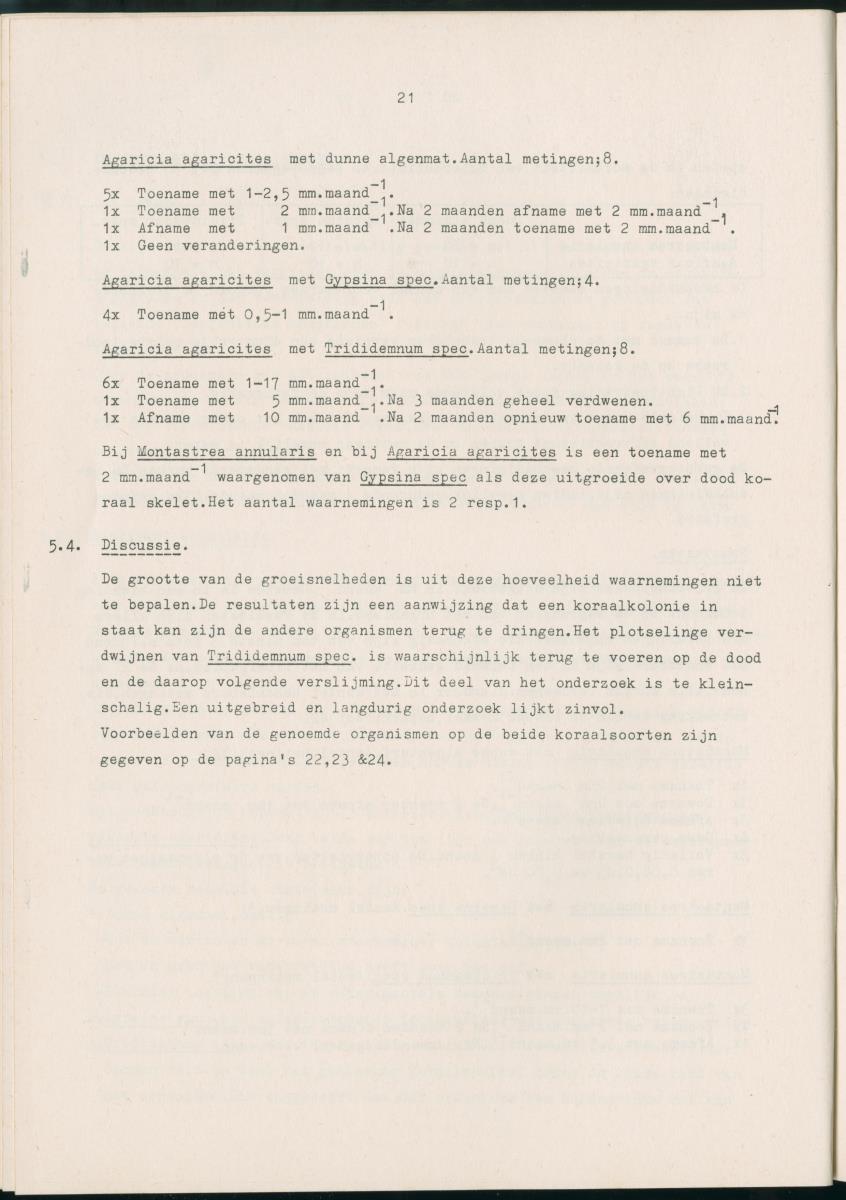 Z Aspekten van kompetitie tussen steenkoralen (scleractinia) en andere bentische rif-organismen - New Page