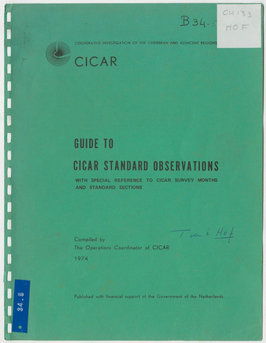z  Guide to CICAR standard observations - with special reference to CICAR survey months and standard sections - New Page
