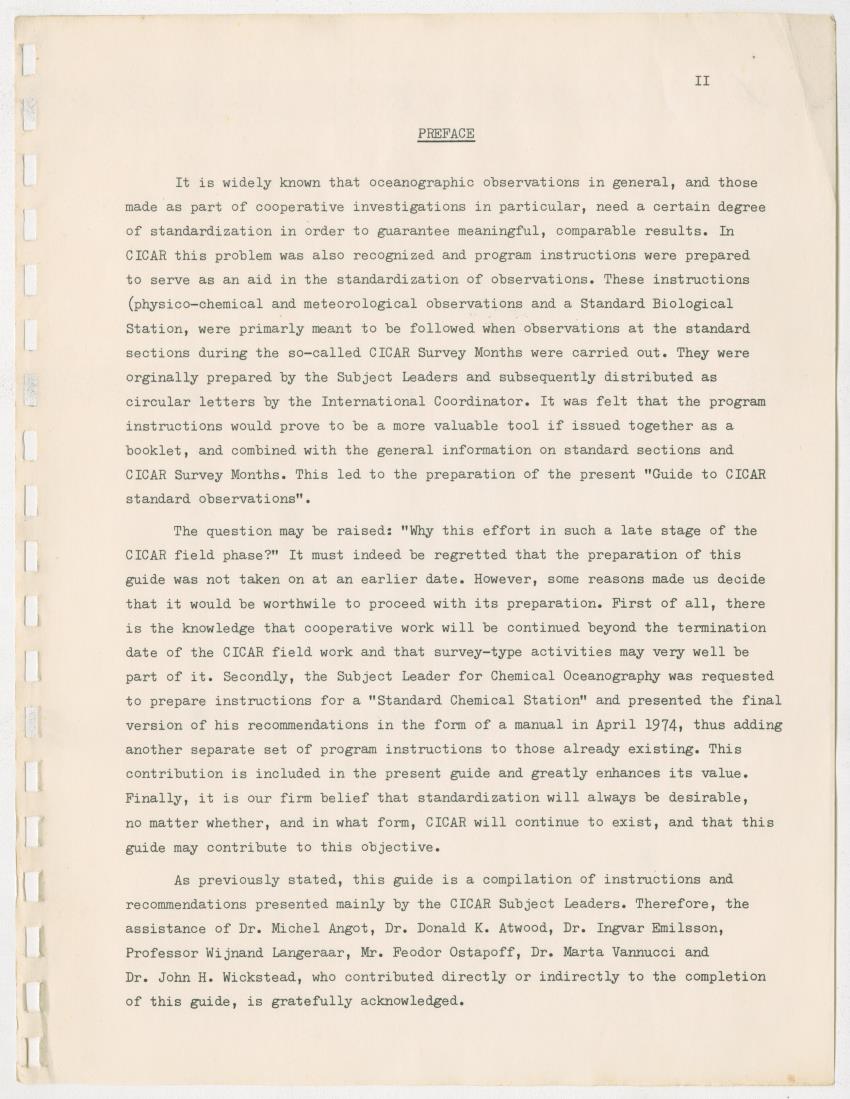 z  Guide to CICAR standard observations - with special reference to CICAR survey months and standard sections - New Page