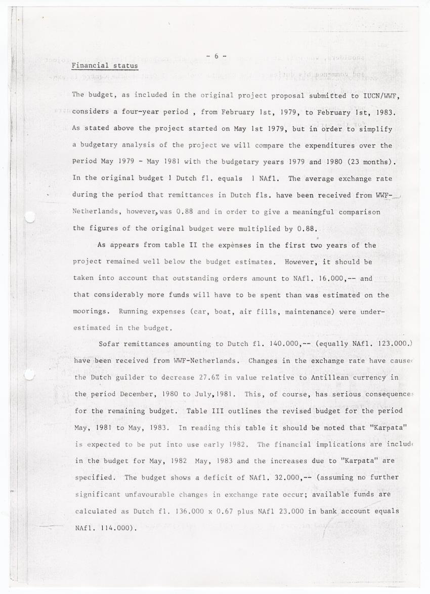 z Interim report on the previous history, the present status and future requirements of the Bonaire Marine Park (IUCN/WWF project 1496) - New Page