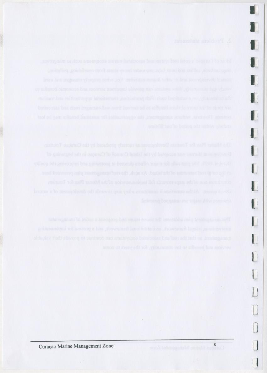 z Curacao marine management zone - A plan for sustainable use of Curacao's reef resources - New Page