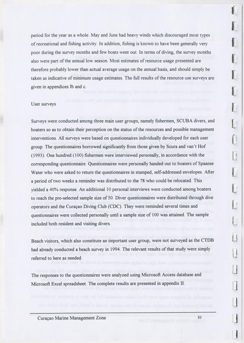 z Curacao marine management zone - A plan for sustainable use of Curacao's reef resources - New Page