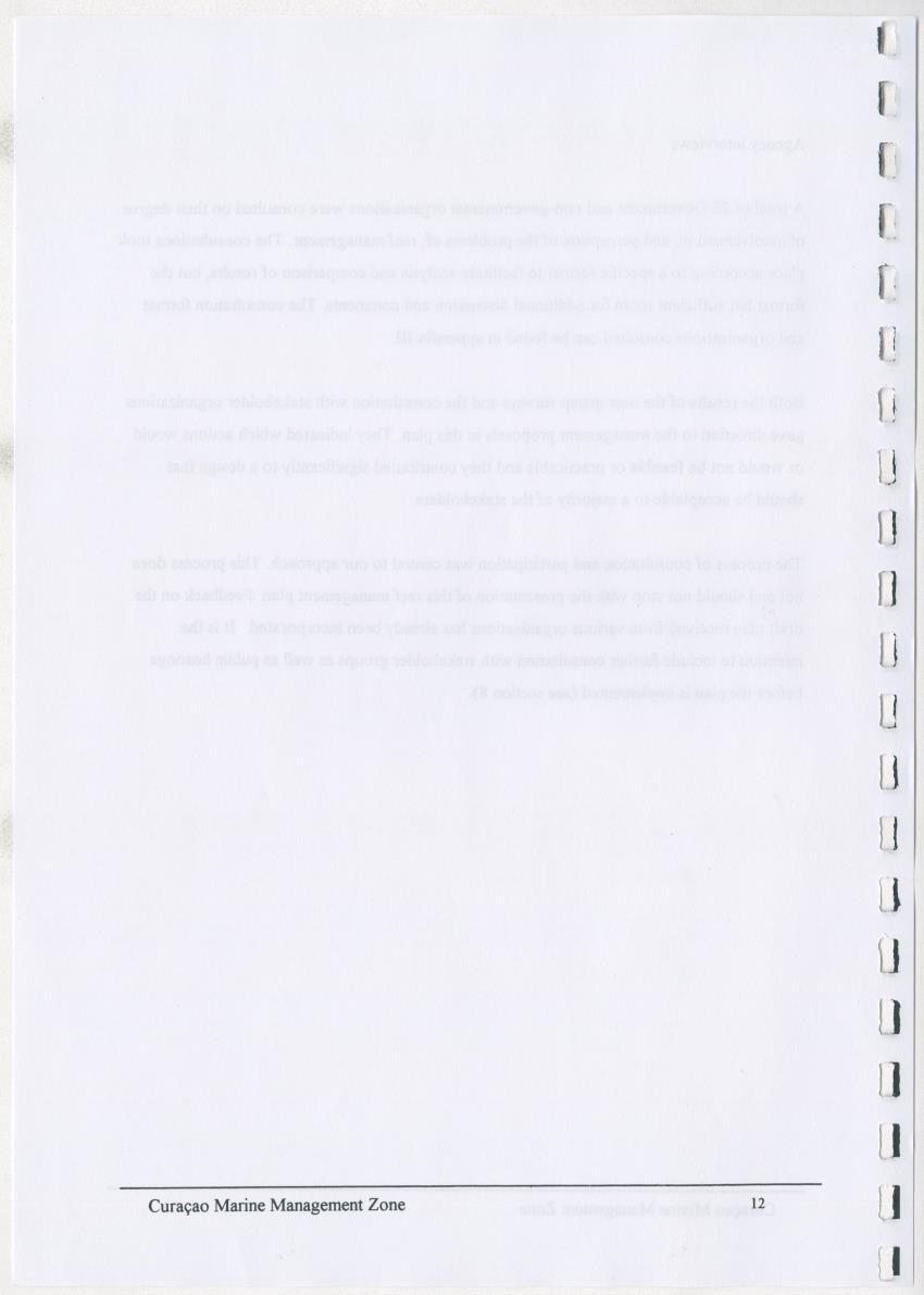 z Curacao marine management zone - A plan for sustainable use of Curacao's reef resources - New Page