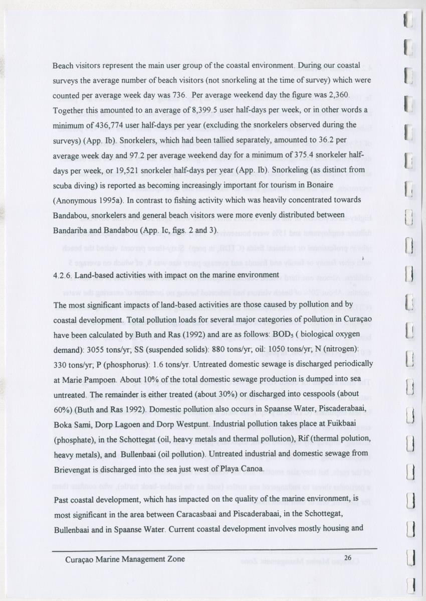 z Curacao marine management zone - A plan for sustainable use of Curacao's reef resources - New Page