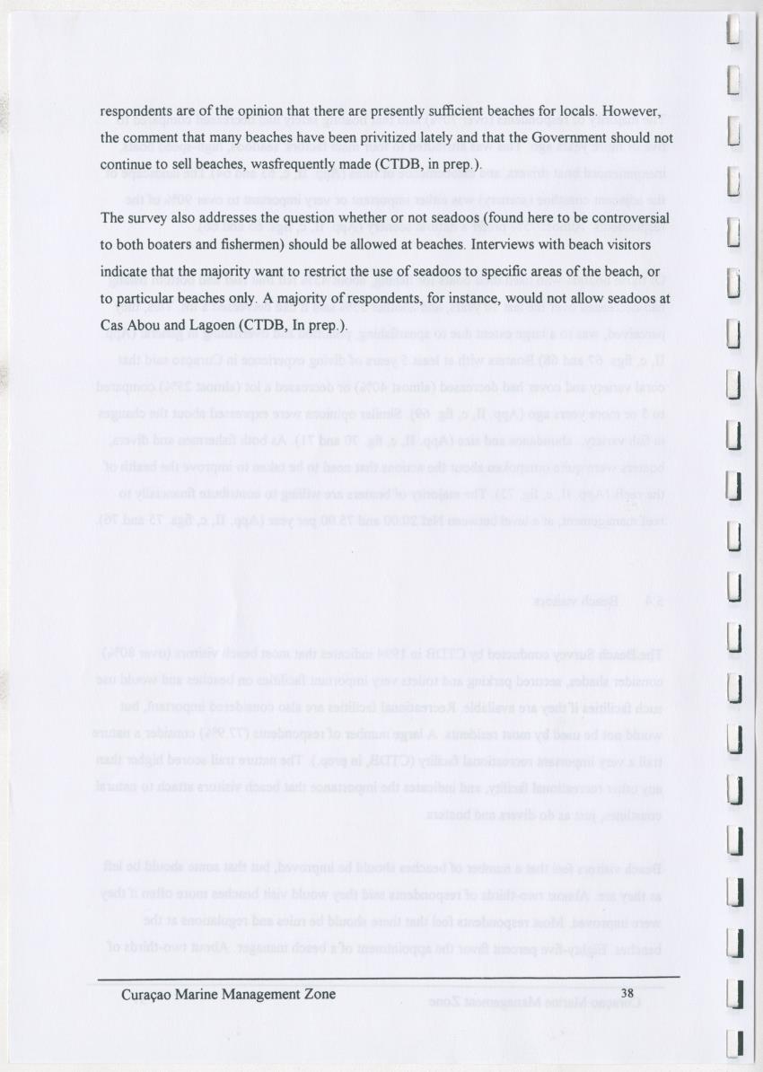 z Curacao marine management zone - A plan for sustainable use of Curacao's reef resources - New Page