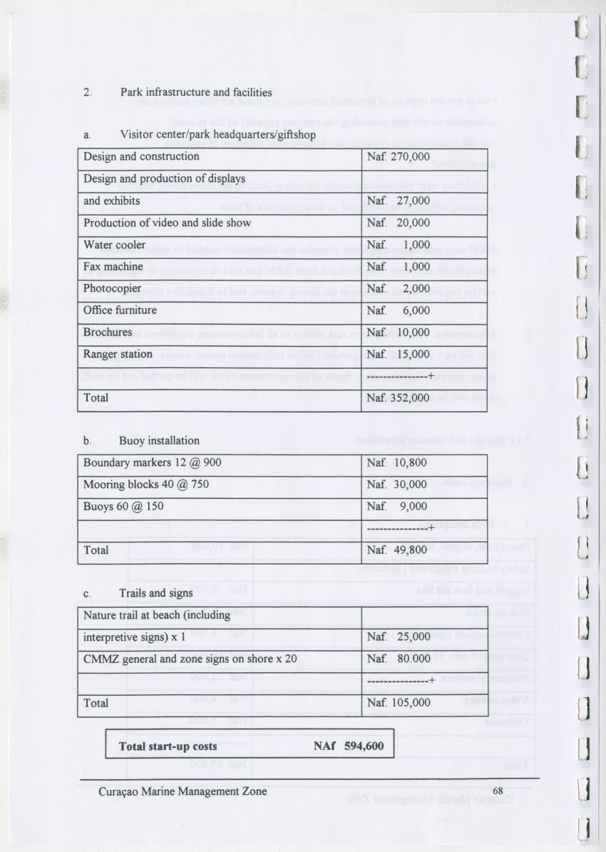 z Curacao marine management zone - A plan for sustainable use of Curacao's reef resources - New Page