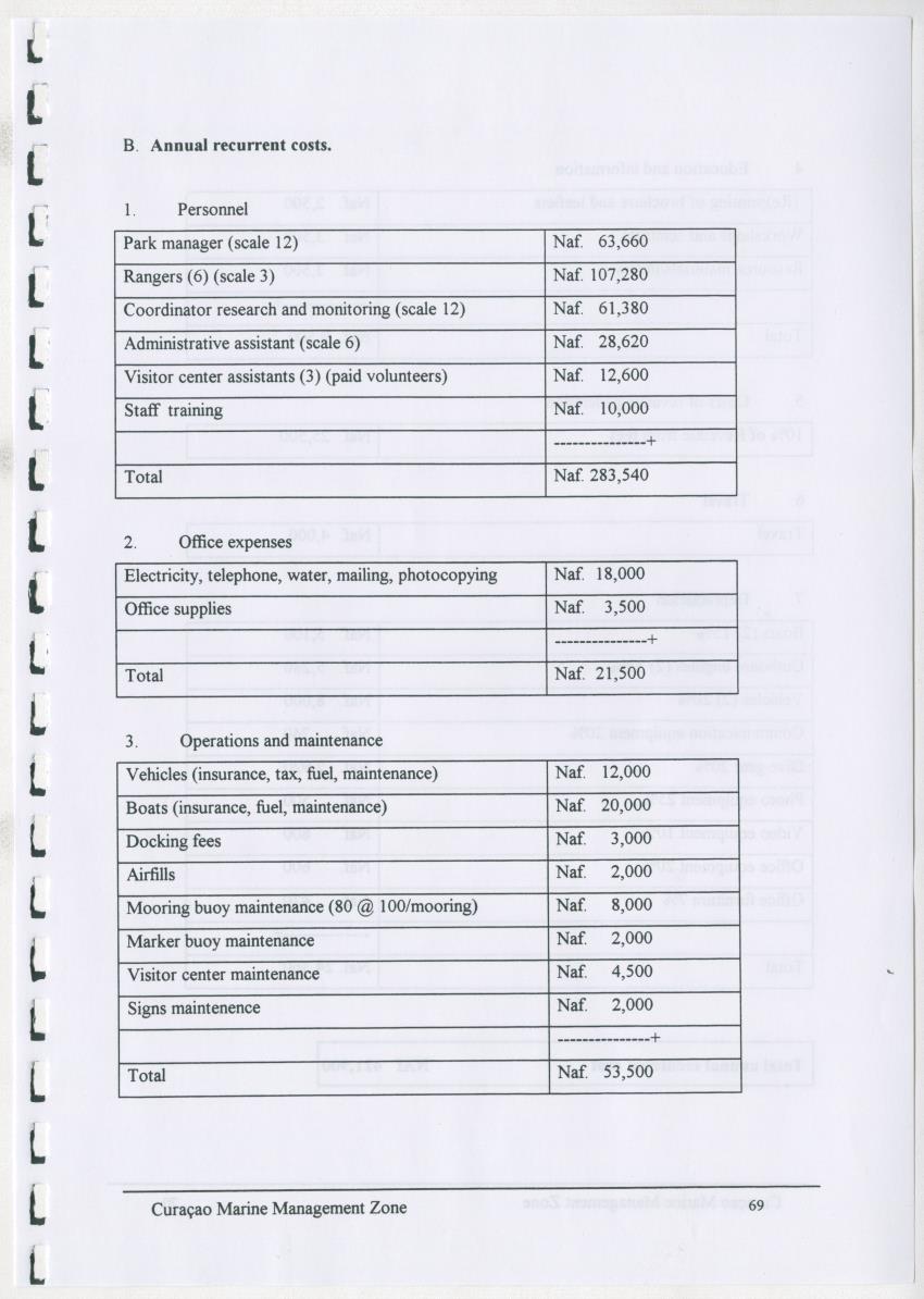 z Curacao marine management zone - A plan for sustainable use of Curacao's reef resources - New Page