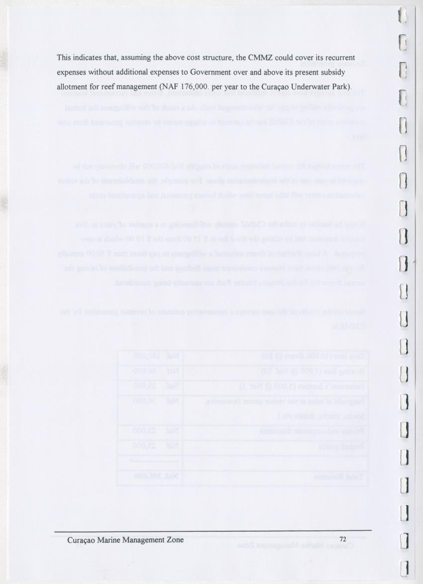 z Curacao marine management zone - A plan for sustainable use of Curacao's reef resources - New Page