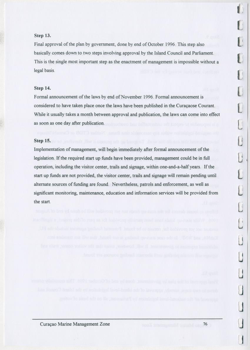 z Curacao marine management zone - A plan for sustainable use of Curacao's reef resources - New Page