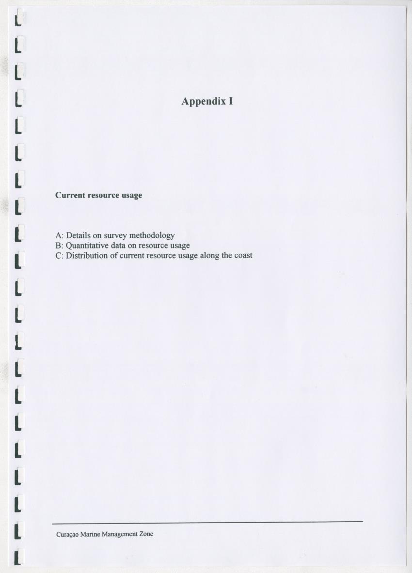 z Curacao marine management zone - A plan for sustainable use of Curacao's reef resources - New Page
