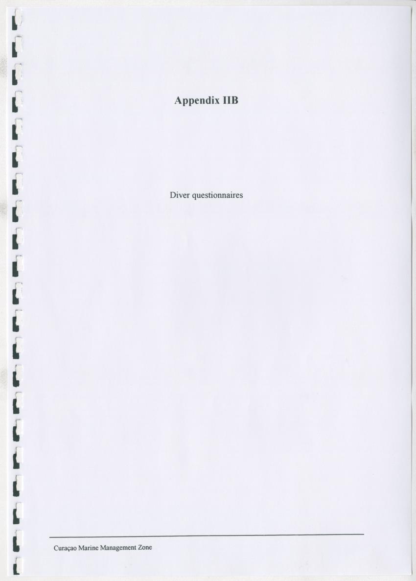 z Curacao marine management zone - A plan for sustainable use of Curacao's reef resources - New Page