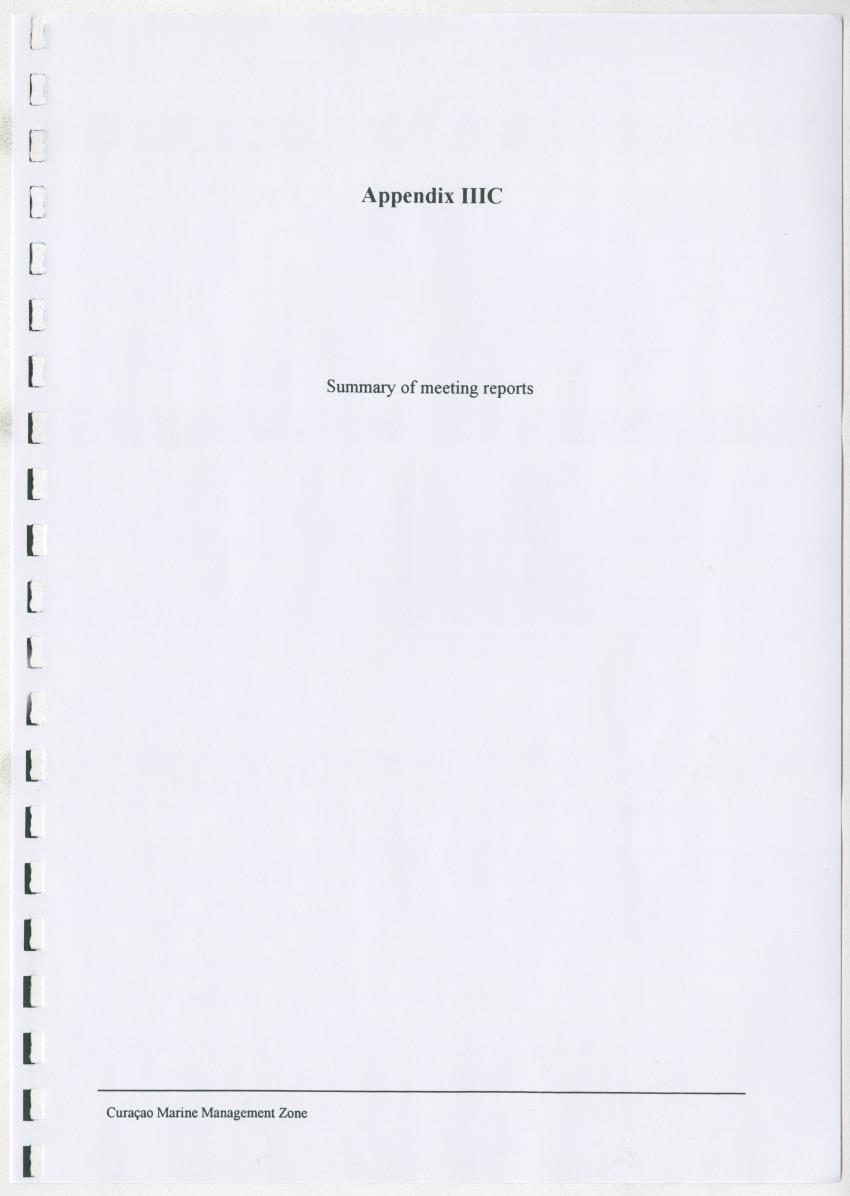 z Curacao marine management zone - A plan for sustainable use of Curacao's reef resources - New Page