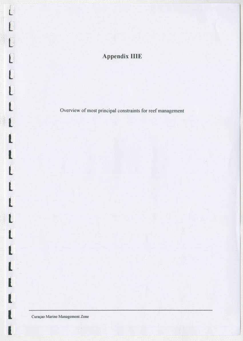 z Curacao marine management zone - A plan for sustainable use of Curacao's reef resources - New Page