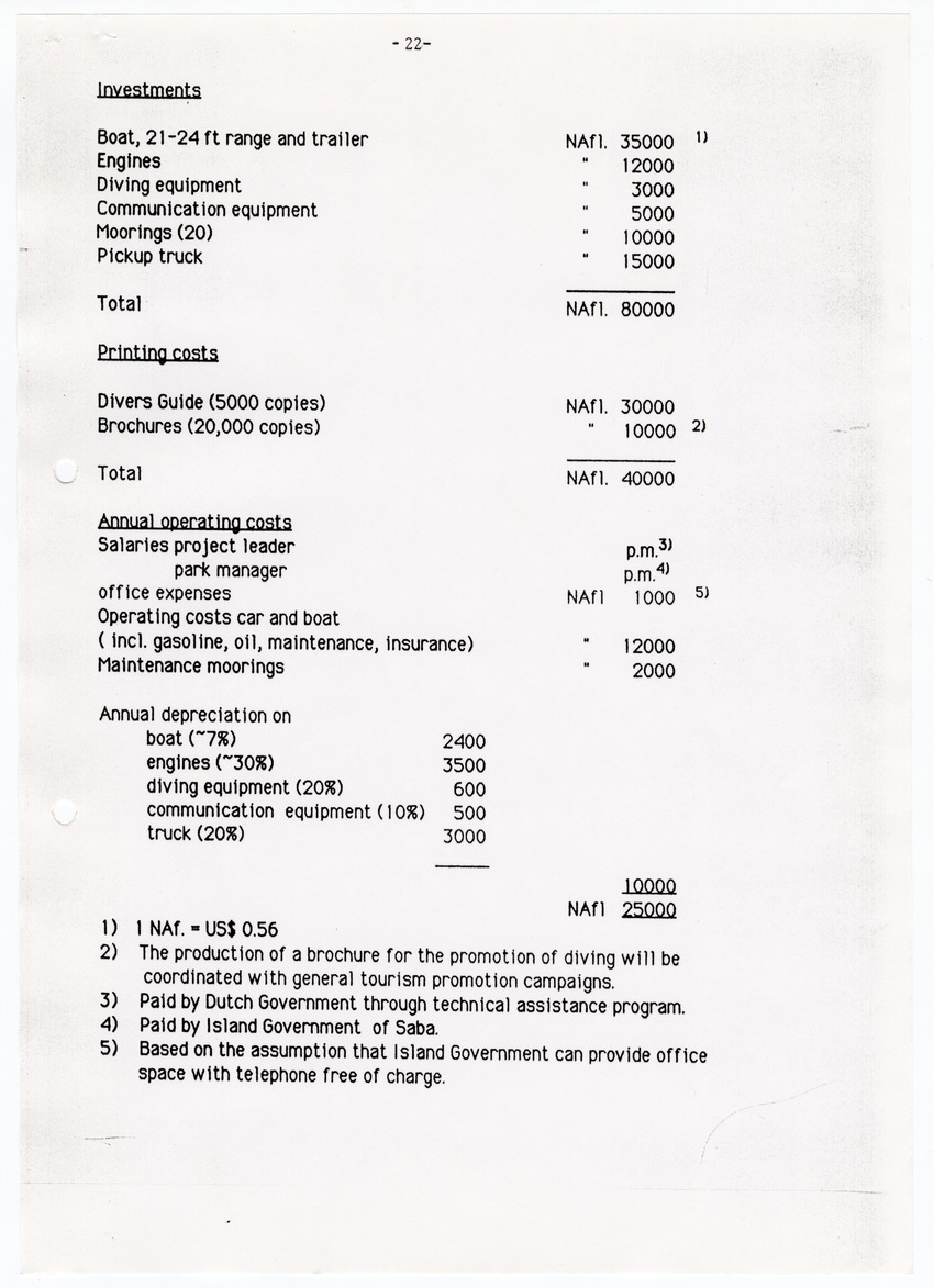 Saba Marine Park - A proposal for integrated marine resource management in Saba - New Page