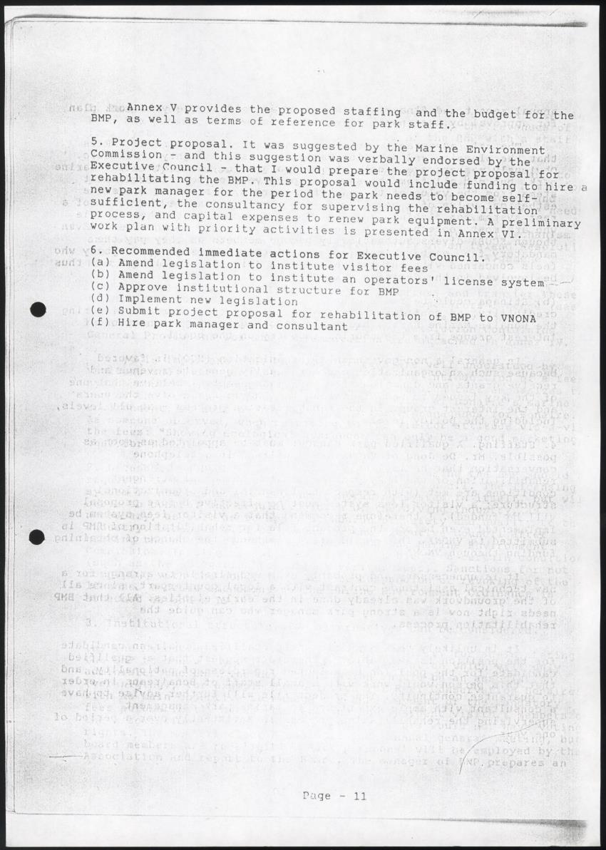 z Rehabilitation of the Bonaire Marine Park - Report of an evaluation of the existing situation. Recommendations and action plan for improvements - New Page