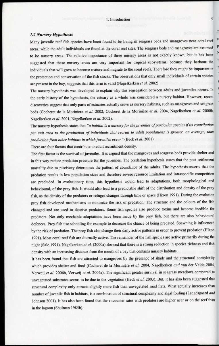 z Survival, Growth and Migration of the French grunt (Haemulon flavolineatum) (Haemulidae) in Curacao - New Page