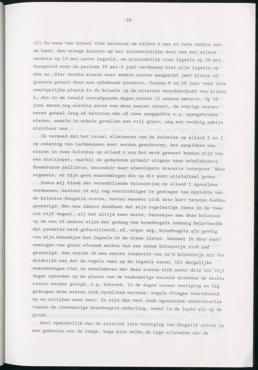 z Bescherming van zeevogels op het Lago-rif, Aruba, in 1988 - New Page