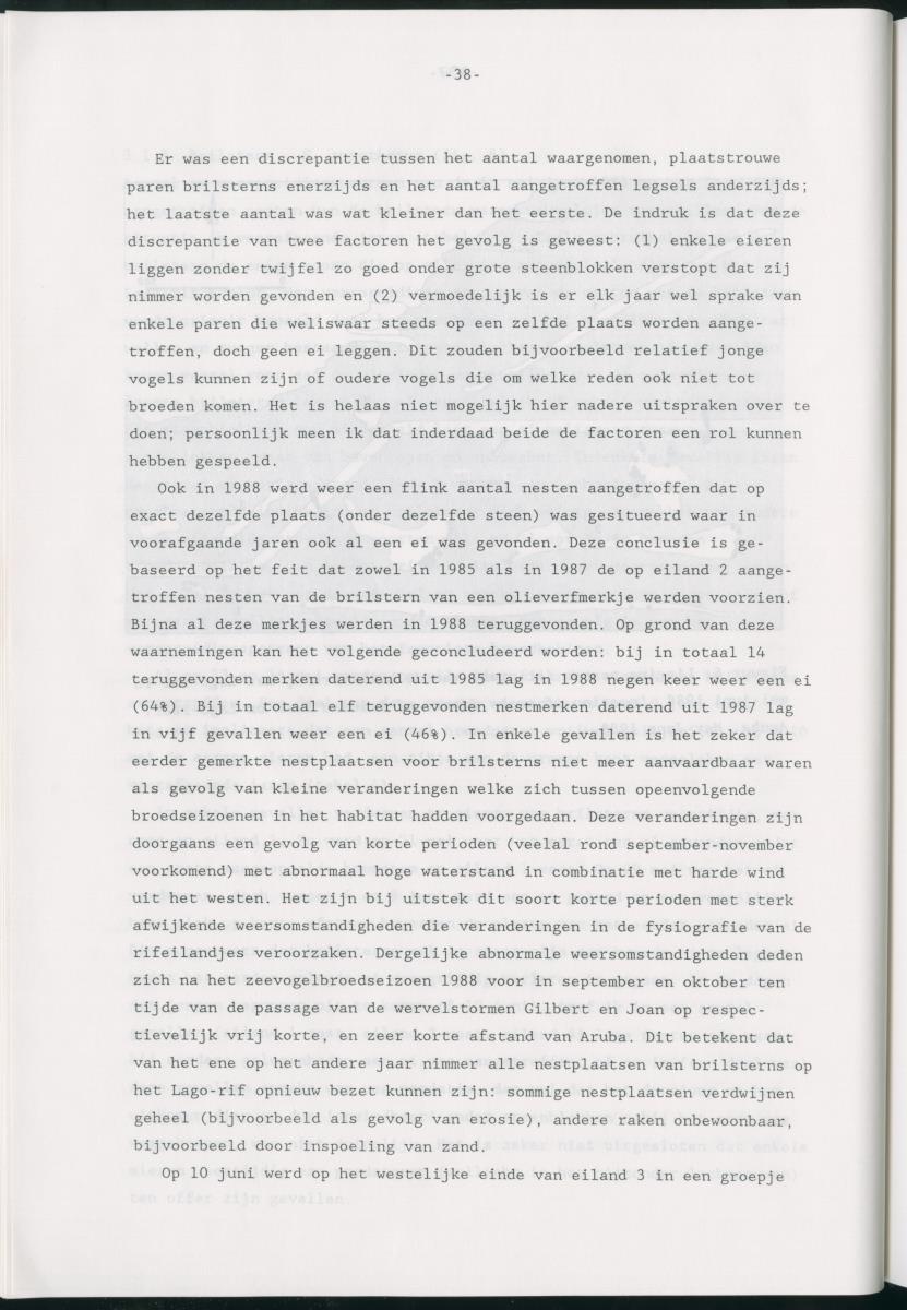 z Bescherming van zeevogels op het Lago-rif, Aruba, in 1988 - New Page