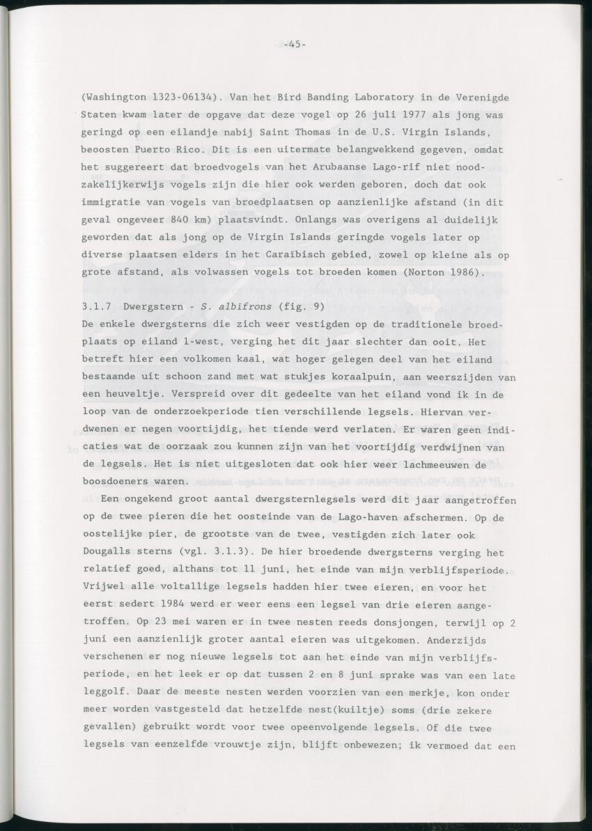 z Bescherming van zeevogels op het Lago-rif, Aruba, in 1988 - New Page
