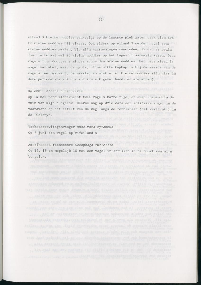 z Bescherming van zeevogels op het Lago-rif, Aruba, in 1988 - New Page