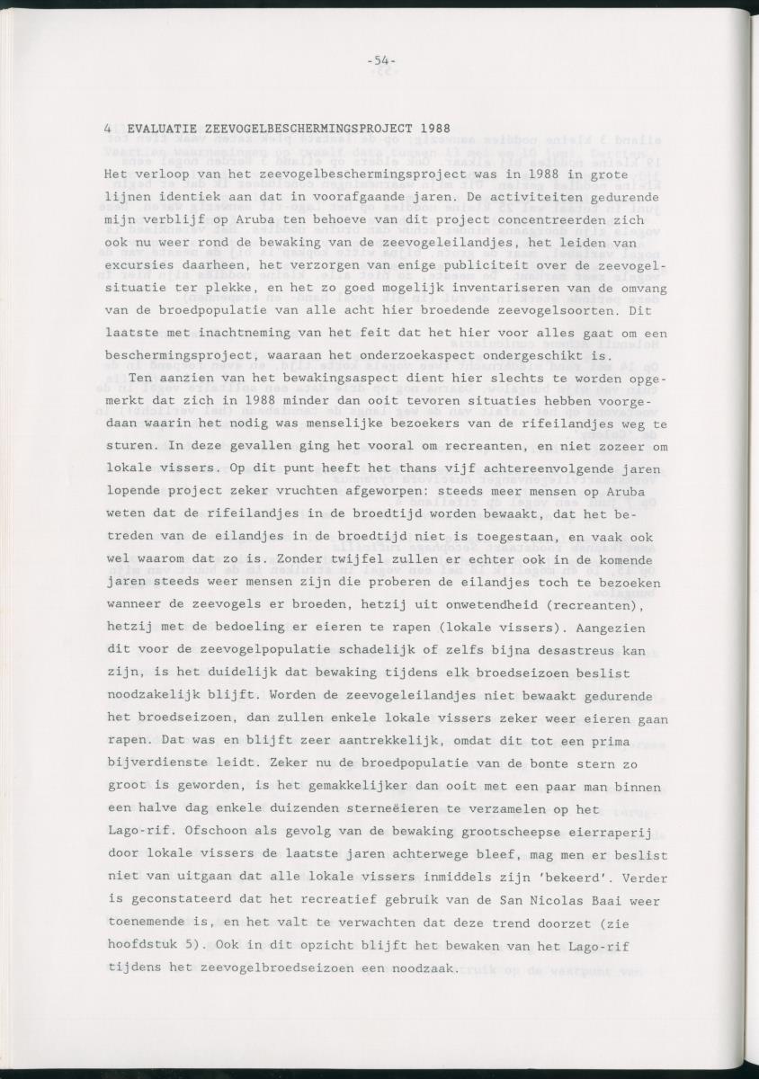 z Bescherming van zeevogels op het Lago-rif, Aruba, in 1988 - New Page
