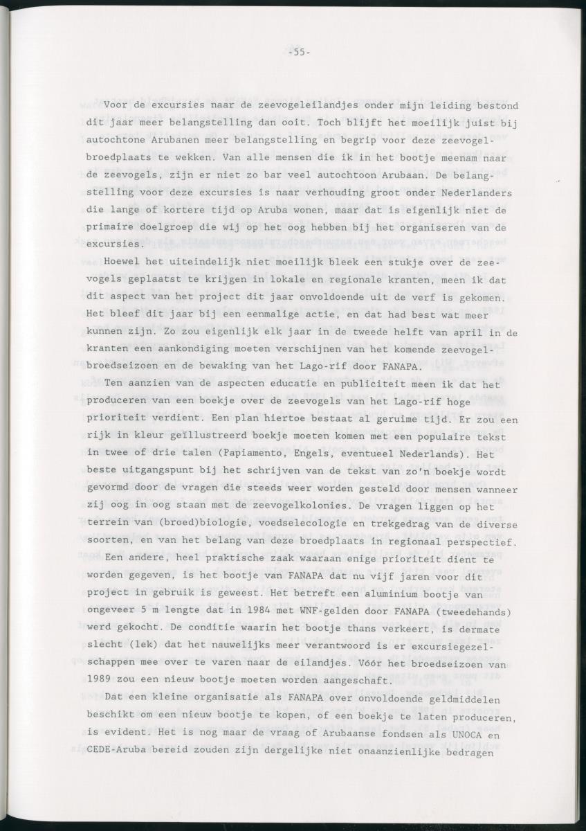 z Bescherming van zeevogels op het Lago-rif, Aruba, in 1988 - New Page