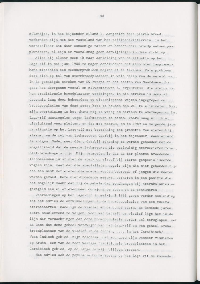 z Bescherming van zeevogels op het Lago-rif, Aruba, in 1988 - New Page