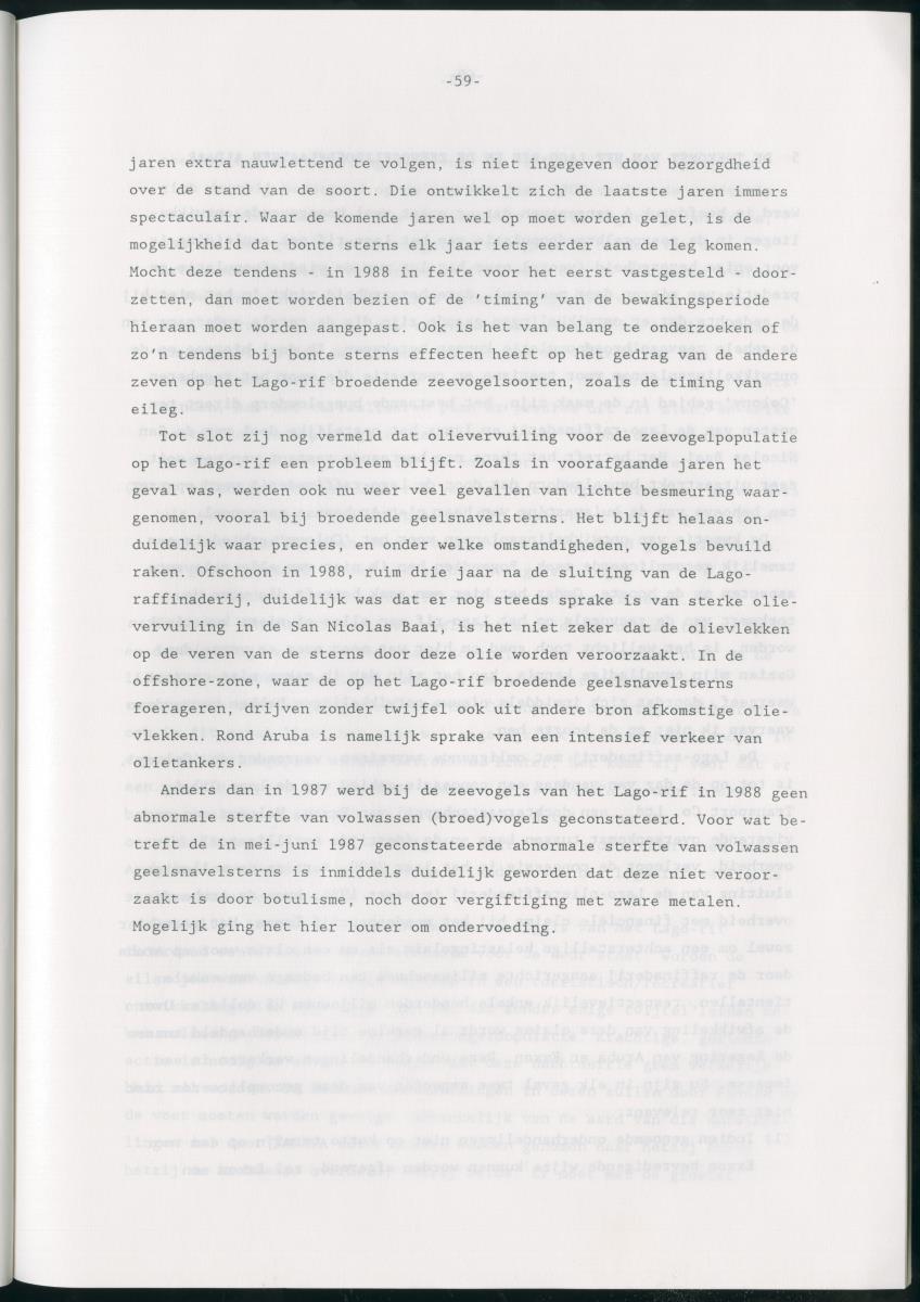 z Bescherming van zeevogels op het Lago-rif, Aruba, in 1988 - New Page