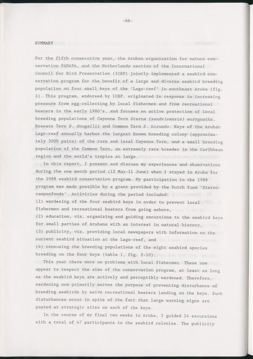 z Bescherming van zeevogels op het Lago-rif, Aruba, in 1988 - New Page