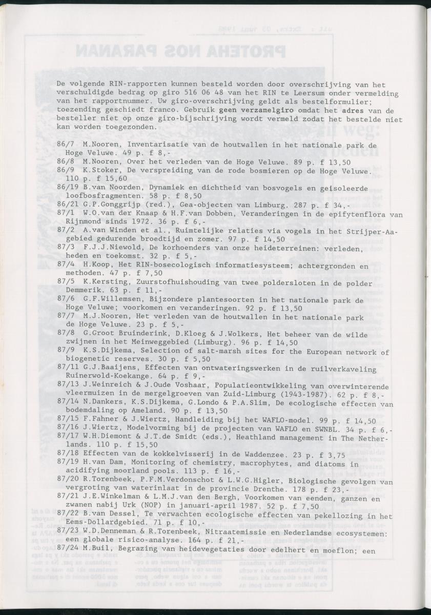 z Bescherming van zeevogels op het Lago-rif, Aruba, in 1988 - New Page