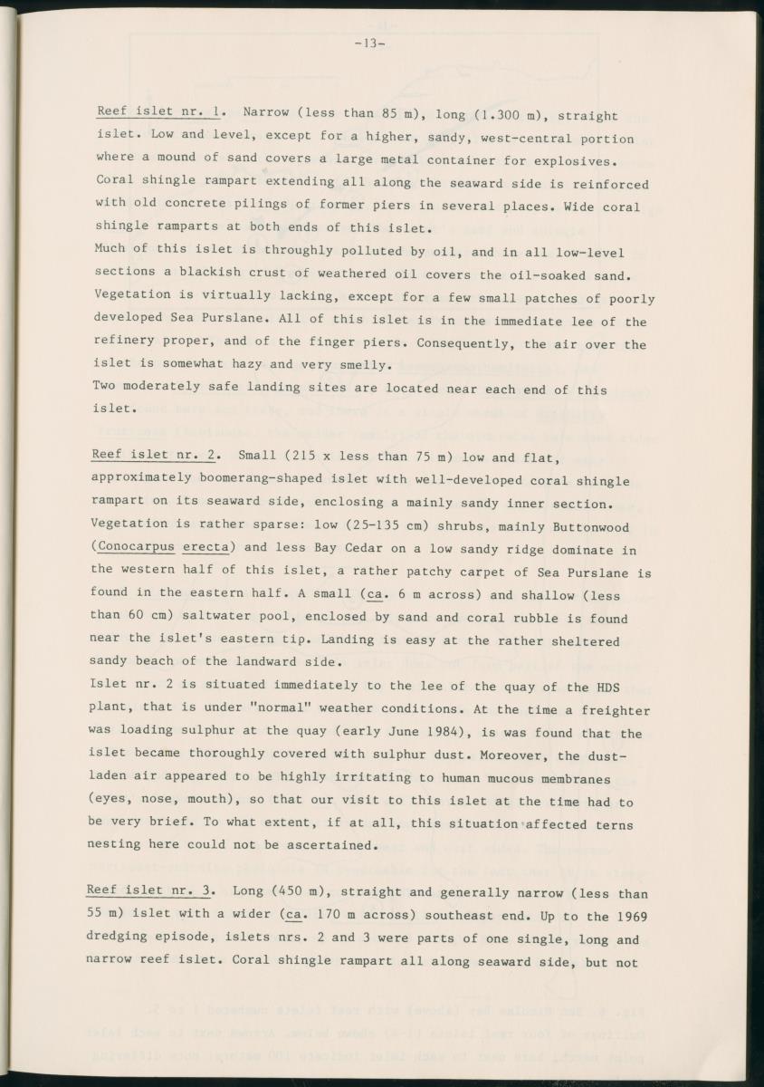 Z Report on 1984 survey of marine birds of Aruba, Netherlands Antilles - New Page