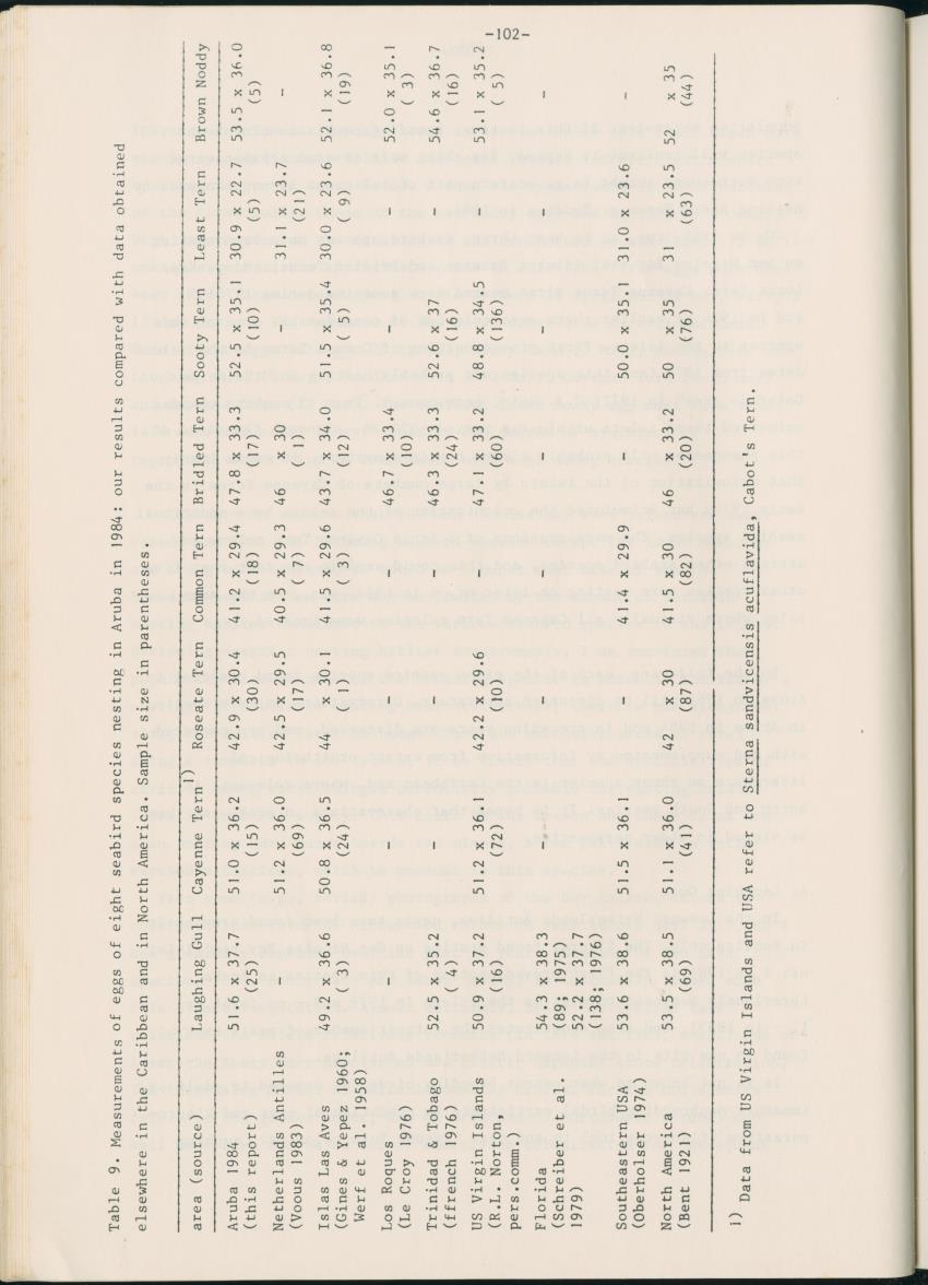 Z Report on 1984 survey of marine birds of Aruba, Netherlands Antilles - New Page