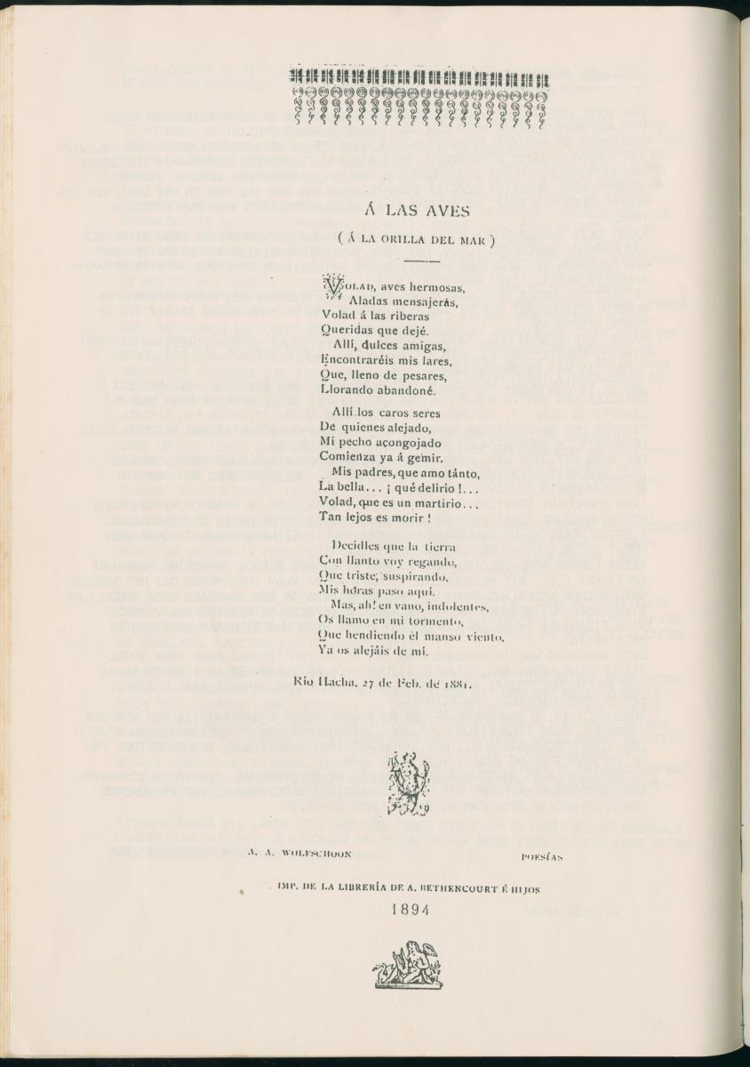 Z Report on 1984 survey of marine birds of Aruba, Netherlands Antilles - New Page