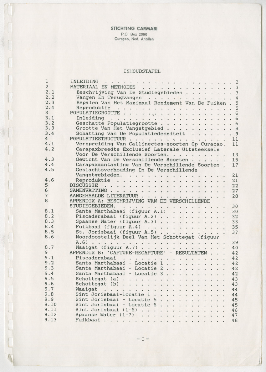 Z Verspreiding en populatiegrootte van Callinectes spp. Op Curacao - New Page
