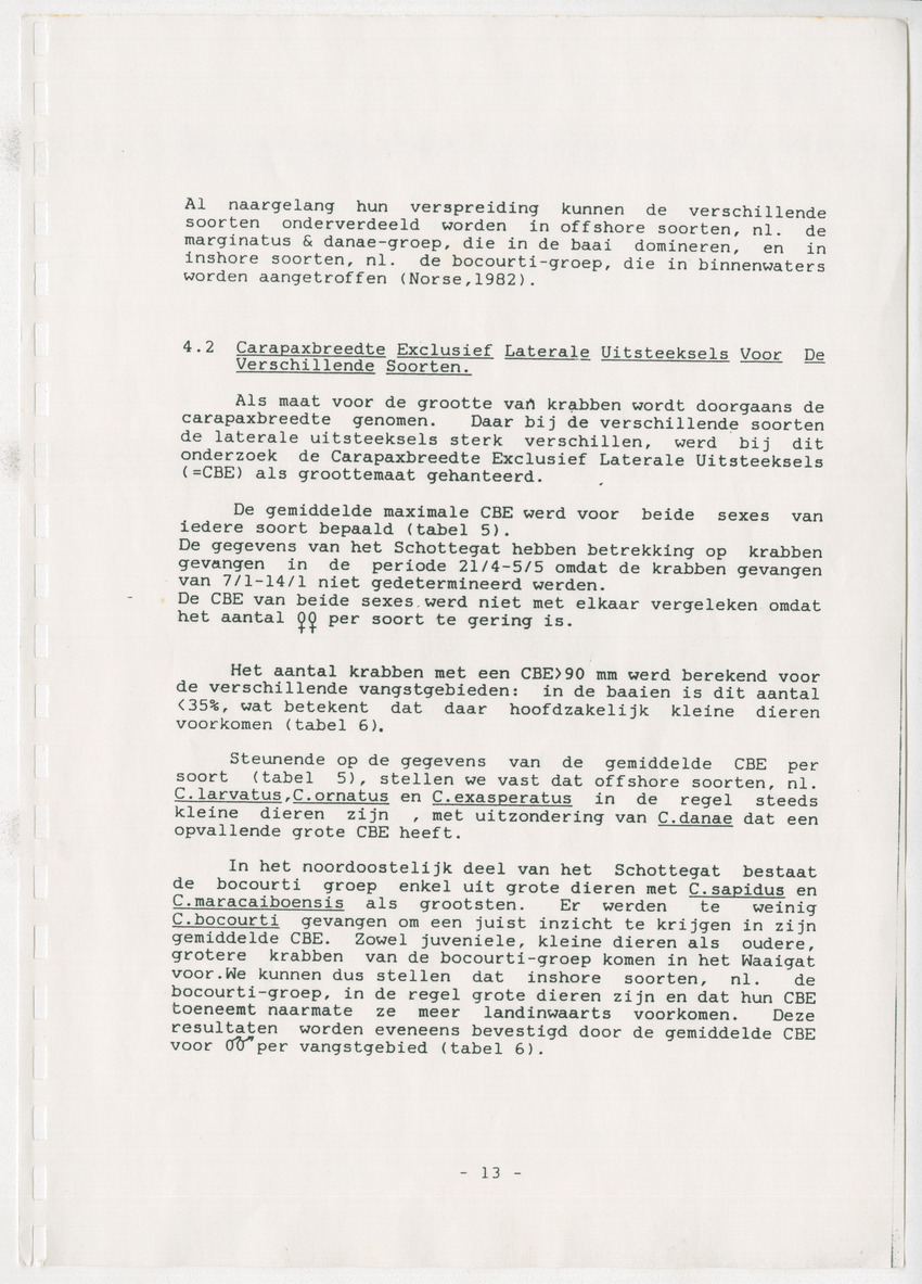 Z Verspreiding en populatiegrootte van Callinectes spp. Op Curacao - New Page