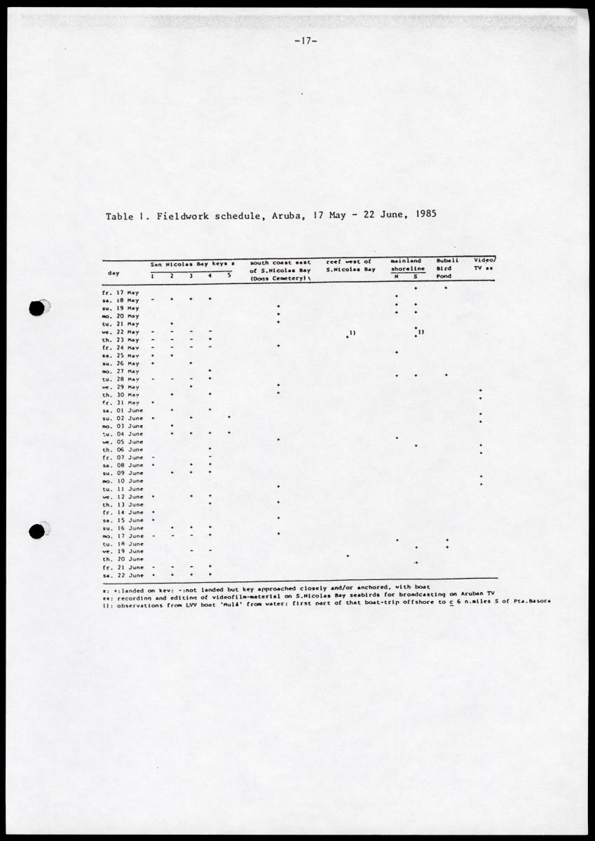 Marine birds of Aruba - Report on 1985 survey and conservation campaign - New Page