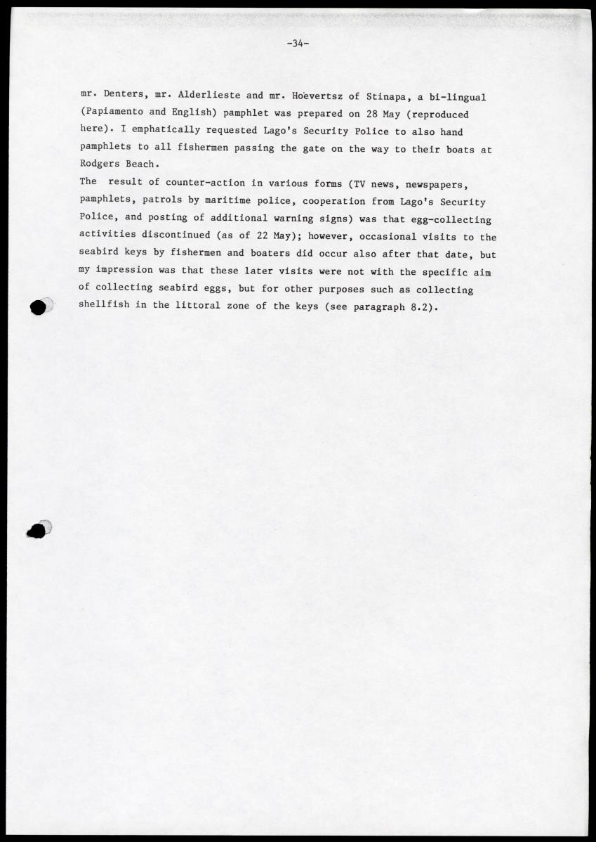 Marine birds of Aruba - Report on 1985 survey and conservation campaign - New Page