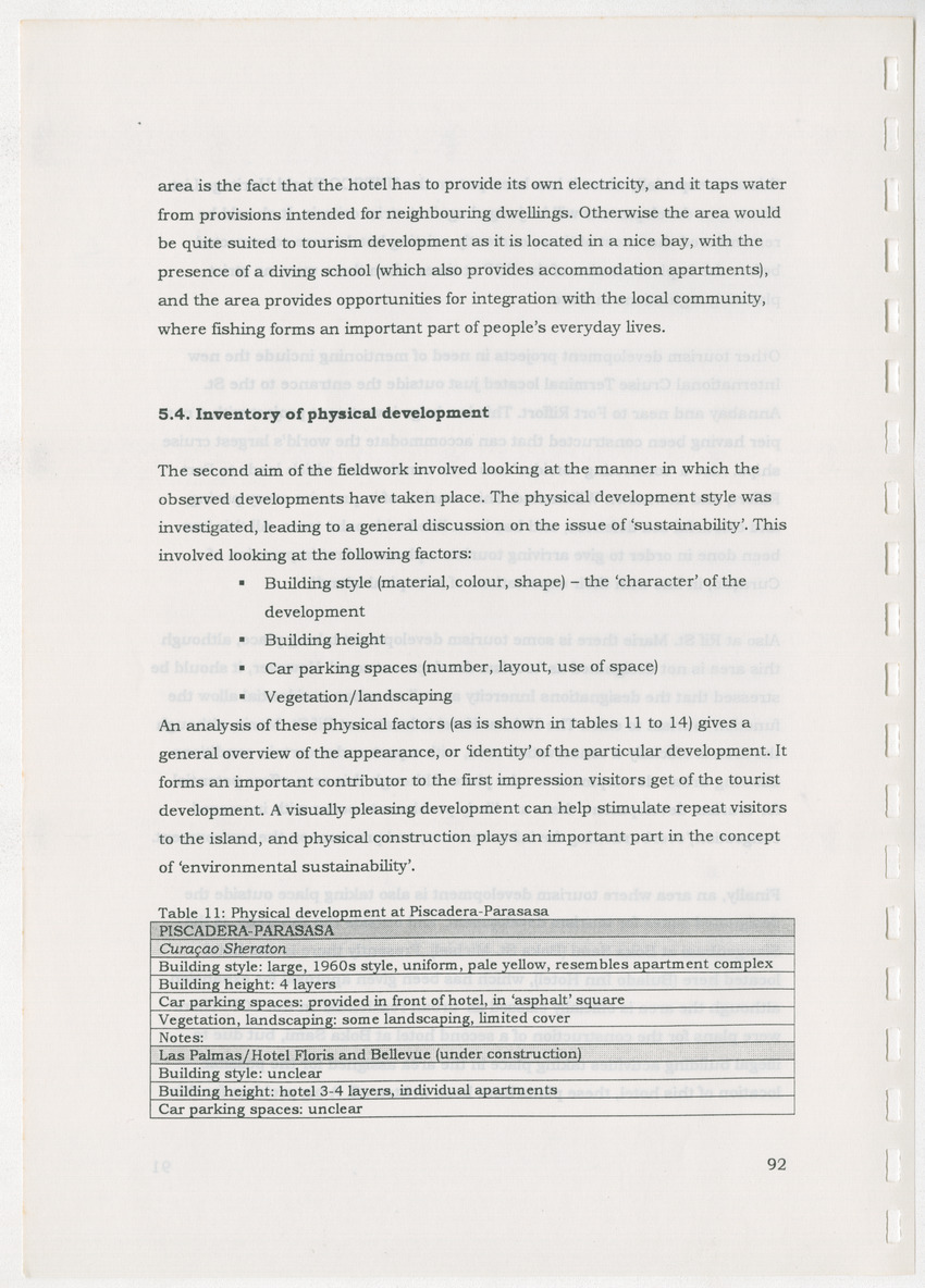 An Evaluation of the Spatial Distribution of Tourism Developments on Curcacao, as seen in the light of the Islandwide Development Plan - New Page