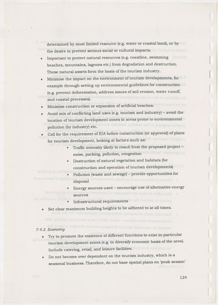 An Evaluation of the Spatial Distribution of Tourism Developments on Curcacao, as seen in the light of the Islandwide Development Plan - 