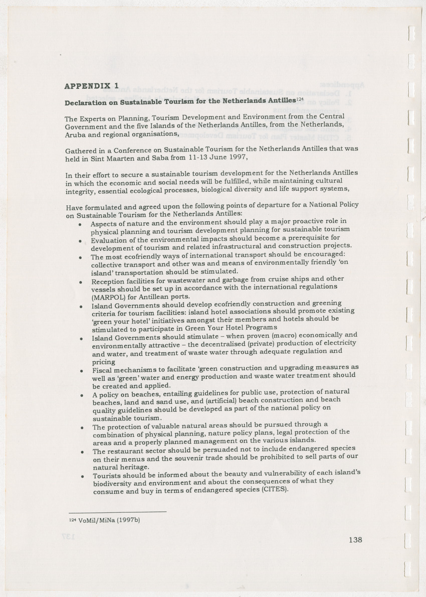 An Evaluation of the Spatial Distribution of Tourism Developments on Curcacao, as seen in the light of the Islandwide Development Plan - 