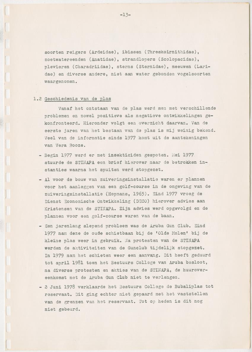 Het Bubali Vogelreservaat op Aruba - New Page