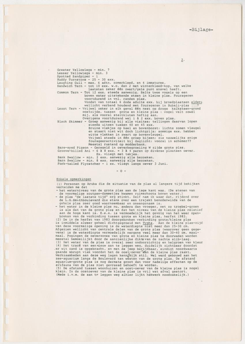 Het Bubali Vogelreservaat op Aruba - New Page