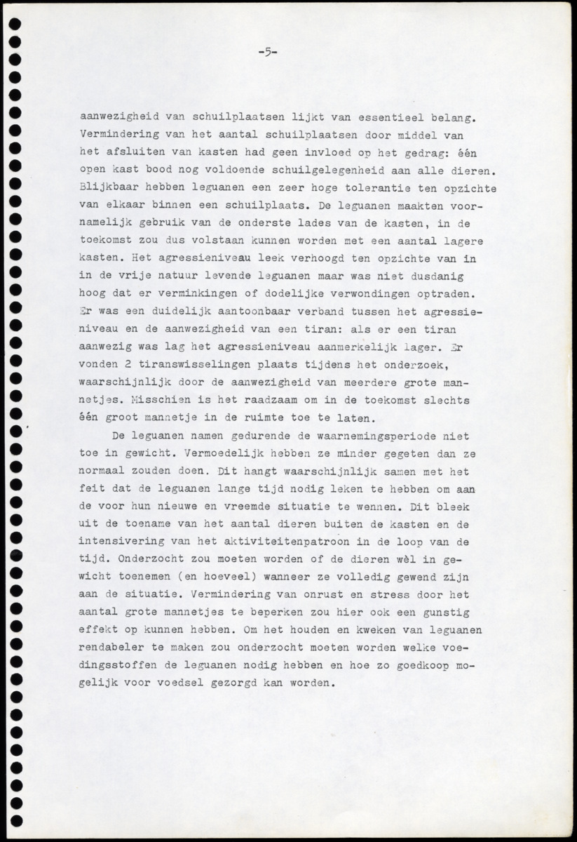 Z Iguana iguana - een gedragsecologisch onderzoek naar de mogelijkheden tot het houden en kweken in gevangenschap van de Groene Leguaan op Curacao (Nederlandse Antillen) - New Page