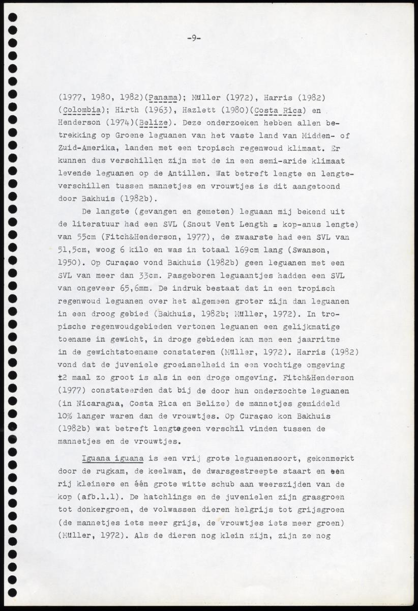Z Iguana iguana - een gedragsecologisch onderzoek naar de mogelijkheden tot het houden en kweken in gevangenschap van de Groene Leguaan op Curacao (Nederlandse Antillen) - New Page