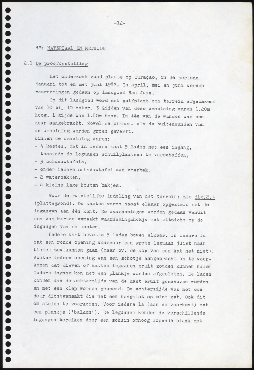 Z Iguana iguana - een gedragsecologisch onderzoek naar de mogelijkheden tot het houden en kweken in gevangenschap van de Groene Leguaan op Curacao (Nederlandse Antillen) - New Page