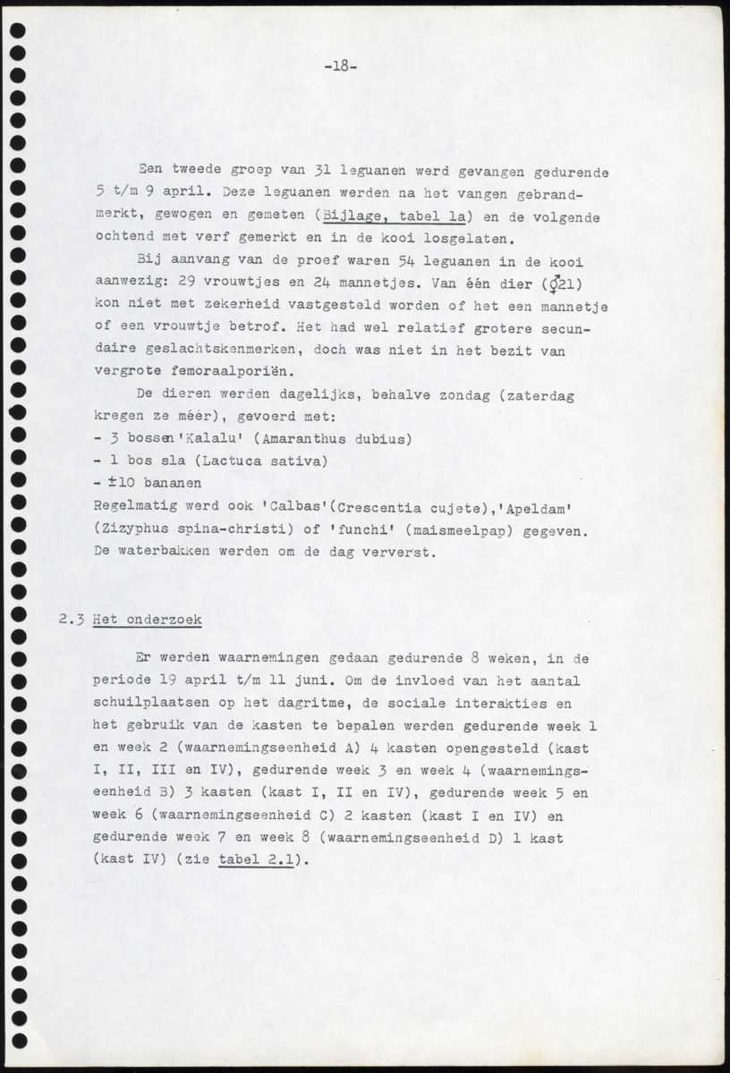 Z Iguana iguana - een gedragsecologisch onderzoek naar de mogelijkheden tot het houden en kweken in gevangenschap van de Groene Leguaan op Curacao (Nederlandse Antillen) - New Page