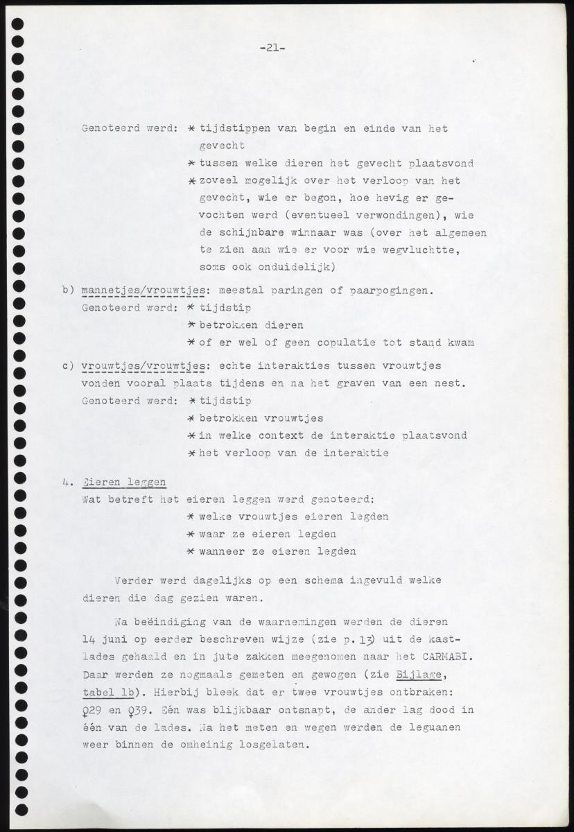 Z Iguana iguana - een gedragsecologisch onderzoek naar de mogelijkheden tot het houden en kweken in gevangenschap van de Groene Leguaan op Curacao (Nederlandse Antillen) - New Page