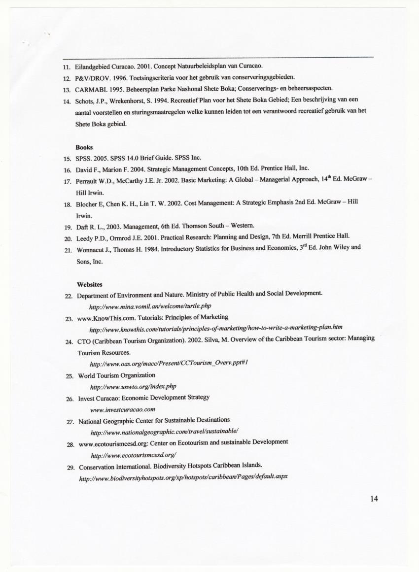 Taking on the Ecotourism challenge: Possible improvements to the Parke Nashonal Shete Boka product offering - New Page